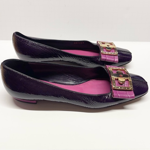 Louis Vuitton Patent Leather Flower Flats Size 37 - Picture 2 of 11